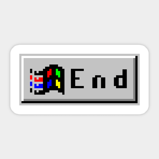 End 95 Sticker by Conzuh